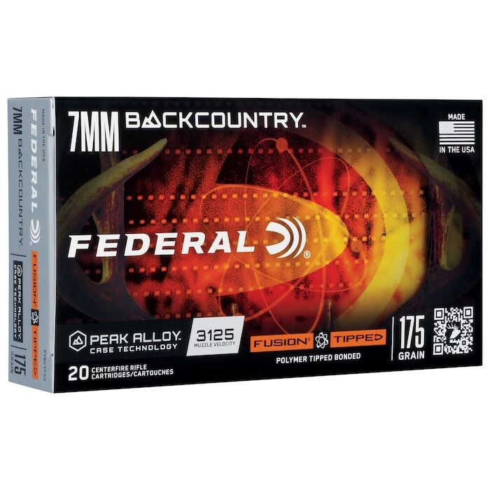Federal Premium Fusion Ammunition 7mm Backcountry 175 Grain Polymer Tipped Box of 20