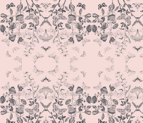 Flutter Pinkish Noir Fabric