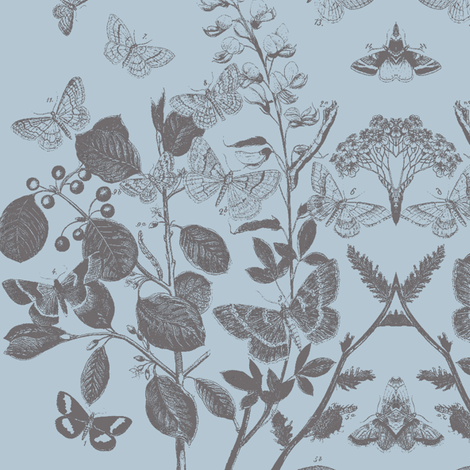Small Geo White Noir Fabric