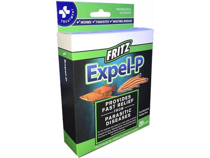 Fritz Expel-P Parasitic Fish Medication 20 ct Aquarium Additives Fritz