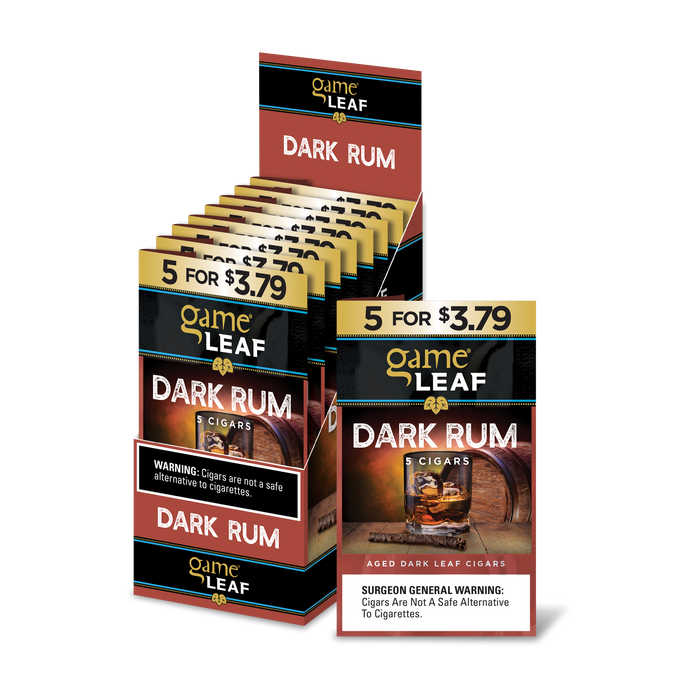 Game Leaf - 5 Pack Cigarillos - Pre Priced $3.79 (8 Pack) - Tobacco Products