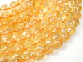 Genuine Citrine Beads, 9.3mm Round Beads-BeadBasic