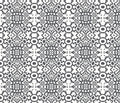 Geo White Noir Fabric