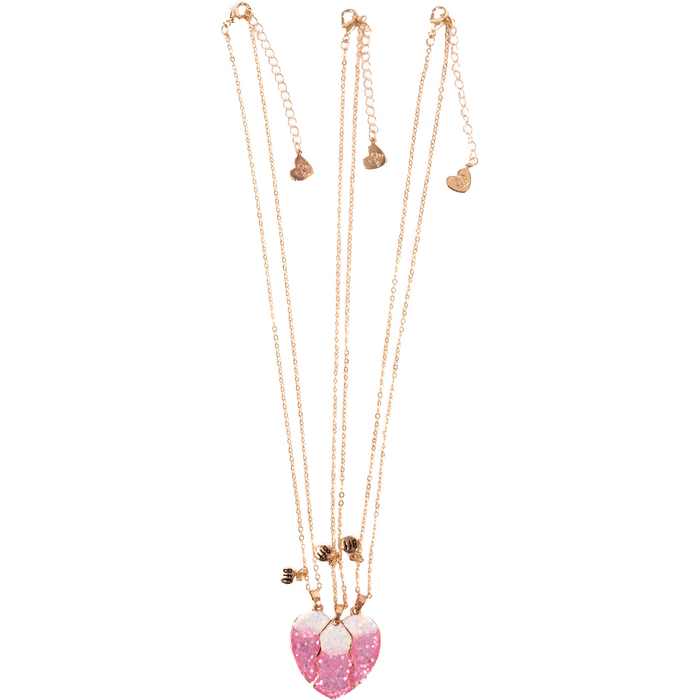 Great Pretenders Besties Era Tear and Share Necklaces, 3pc