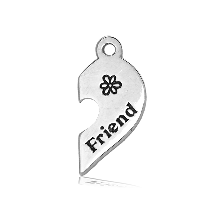 Green Quartz Stone Bracelet with Forever Friends Sterling Silver Charm