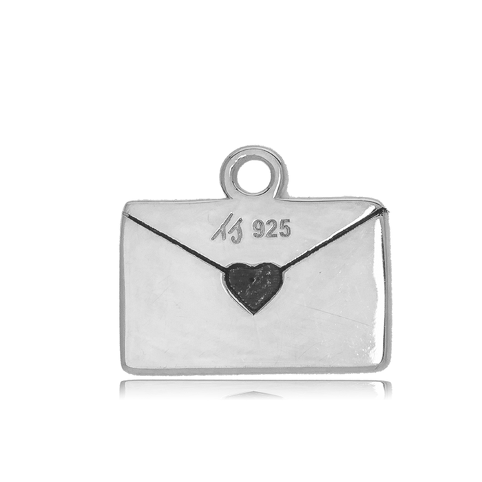 Green Quartz Stone Bracelet with Love Letter Sterling Silver Charm