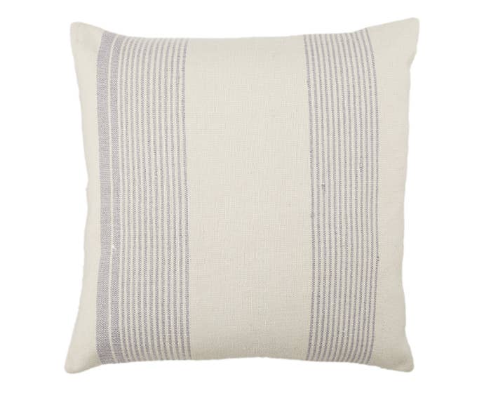 Grey Striper Pillow