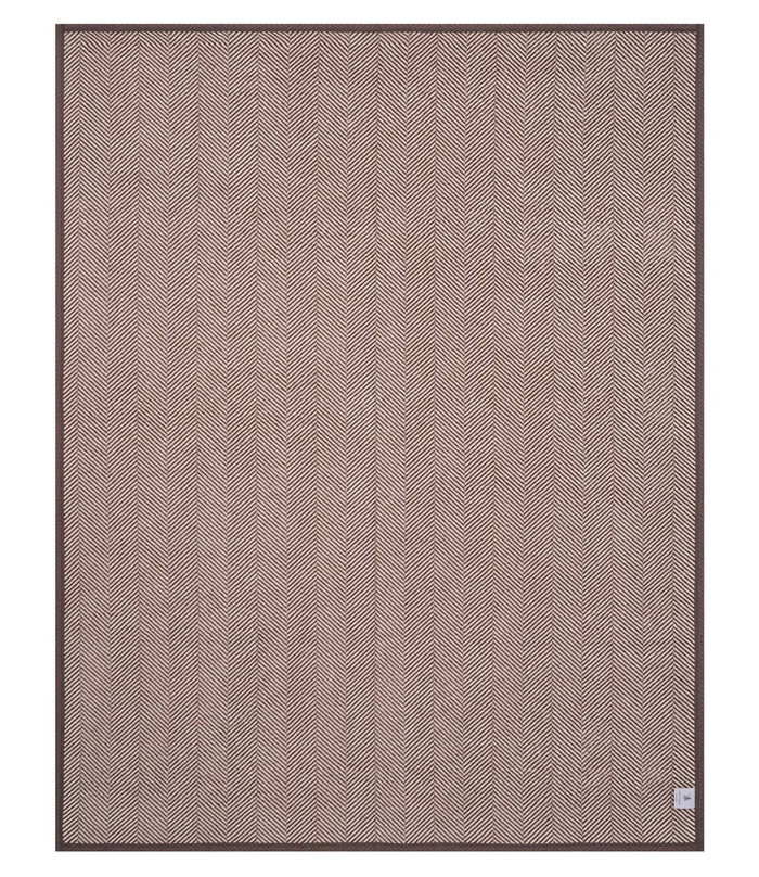 Harborview Herringbone Chocolate Blanket