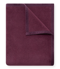 Harborview Herringbone Plum Blanket