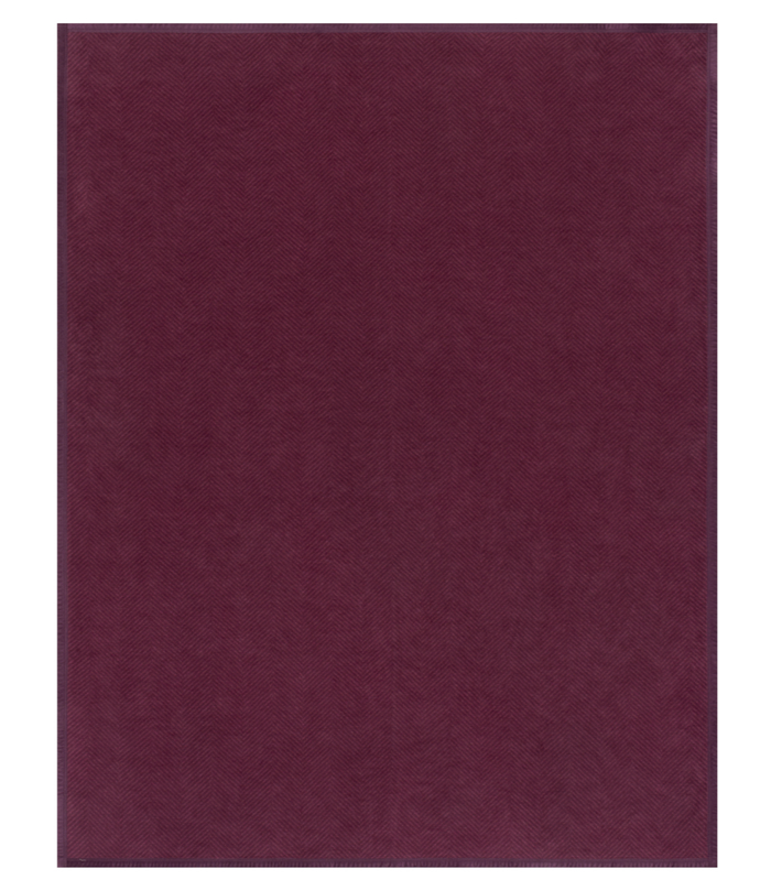 Harborview Herringbone Plum Blanket