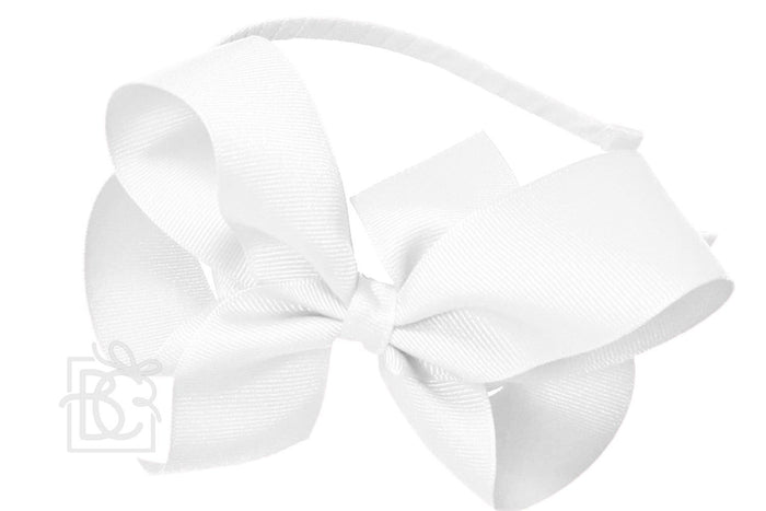 Hard Metal Headband with Extra Large Bow