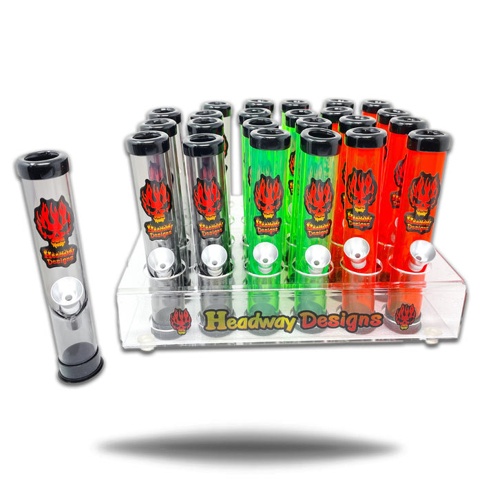 Headway Designs Traveler Waterpipe 6" 24 PK Acrylic
