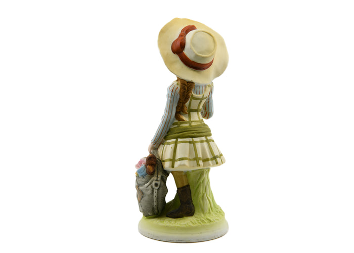 Holly Hobbie-Girl w Green Plaid Dress