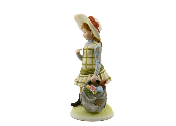 Holly Hobbie-Girl w Green Plaid Dress