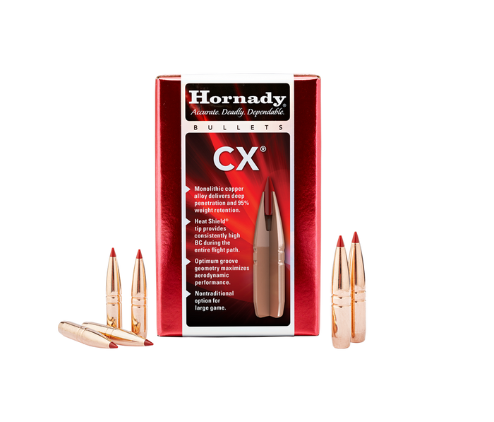 Hornady .308 Diameter 110 Grain Solid Hollow Point CX 50 Count Bullets