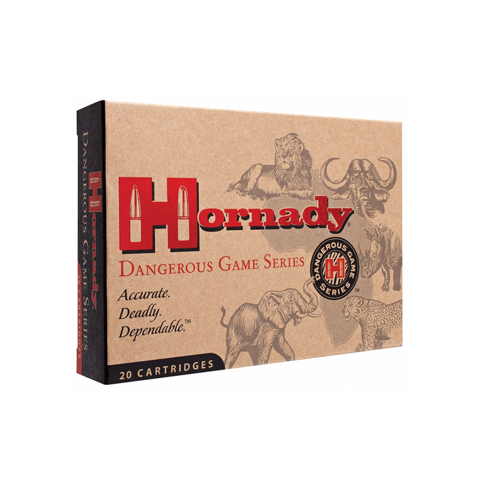 Hornady Ammunition 450 Nitro Express 480 Grain DGS Jacketed Flat Nose 20 Count