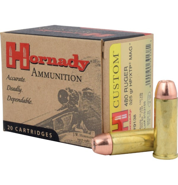 Hornady Ammunition 480 Ruger 325 Grain XTP Jacketed Hollow Point 20 Count
