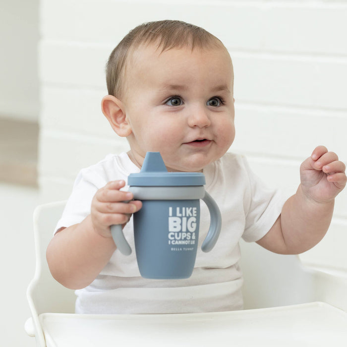 I Like Big Cups Happy Sippy Cup: Blue