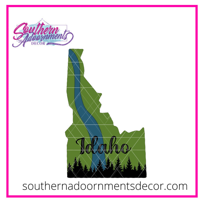Idaho State Template & Digital Cut File