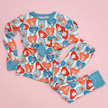 In My Jammers Blue Fur-Ever Valentine Two Piece Set