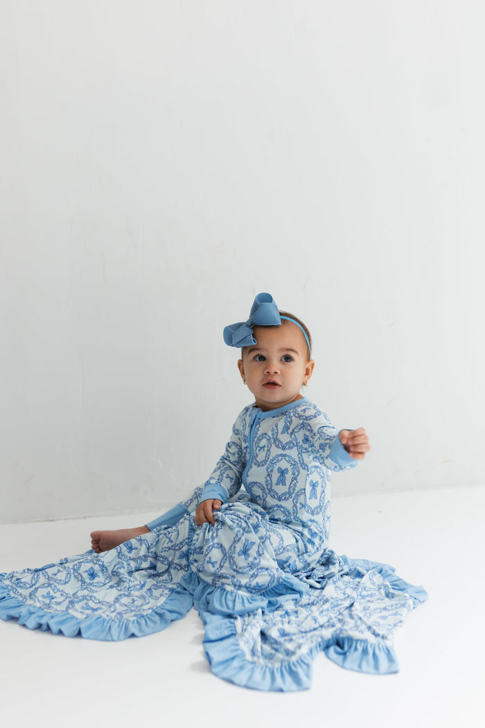 In My Jammers Julia Bow Ruffle Blanket