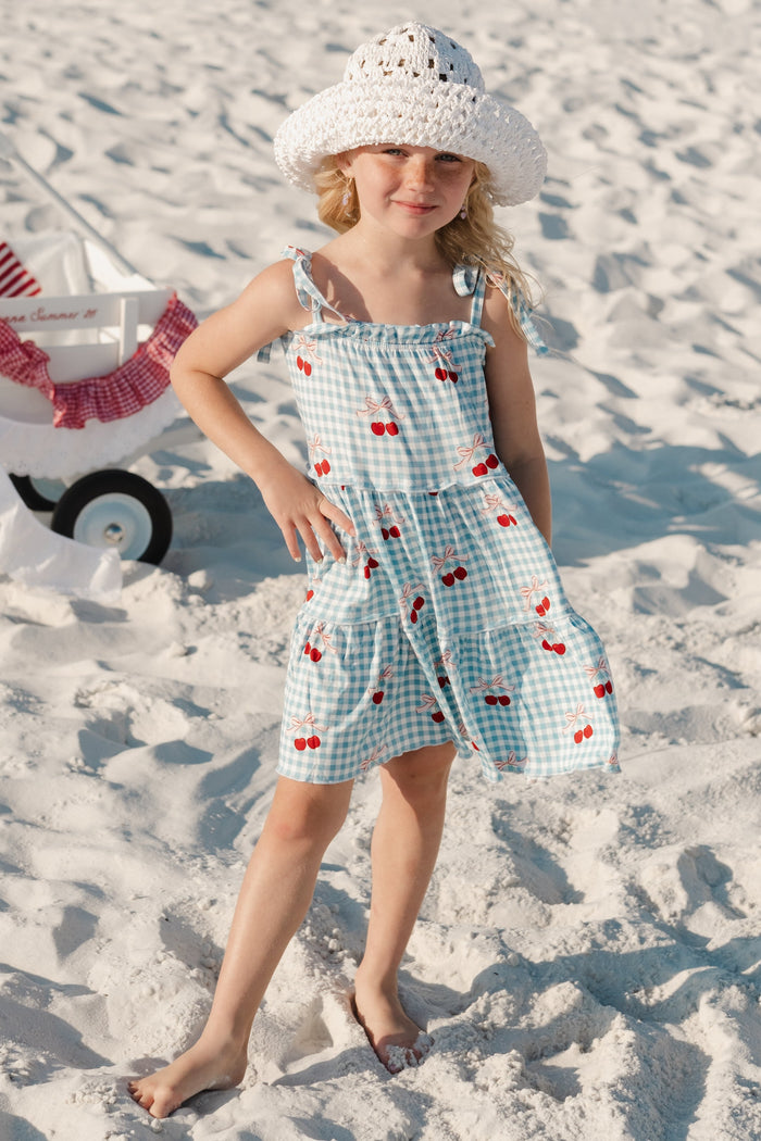 In My Jammers Little Cherry Tier Twirl Dress