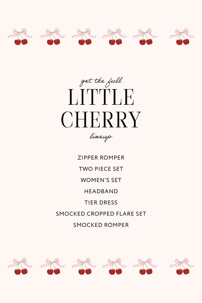 In My Jammers Little Cherry Two Piece Set
