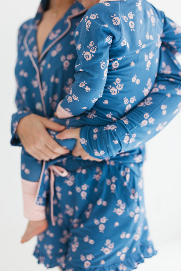 In My Jammers Madelyn Floral Women's Long Sleeve Short Set