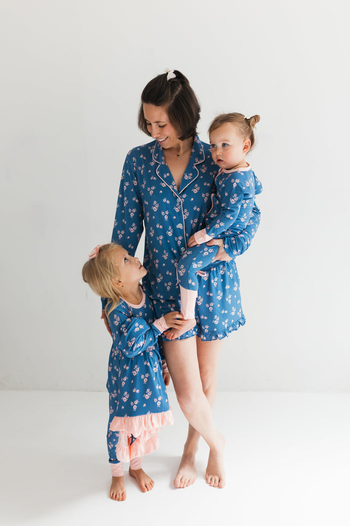 In My Jammers Madelyn Floral Women's Long Sleeve Short Set