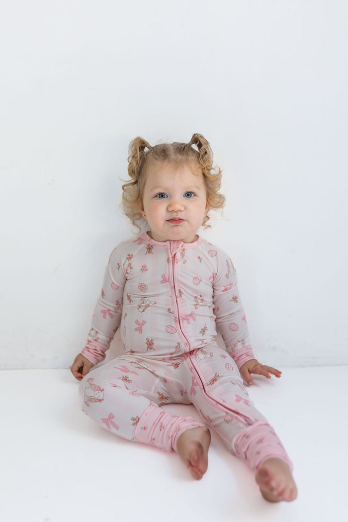 In My Jammers Rosie Rabbit Zipper Romper