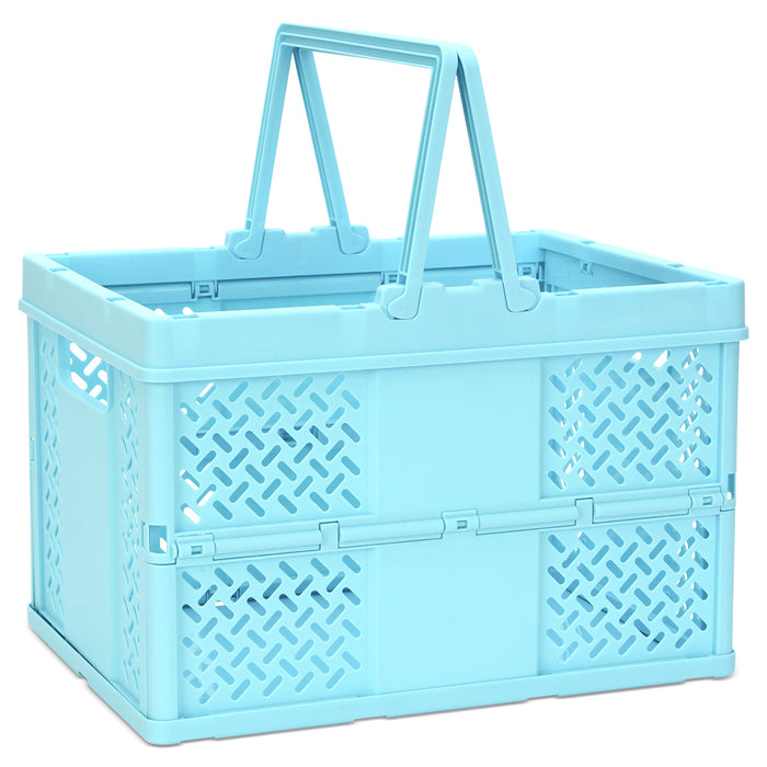 Iscream Large Blue Foldable Storage Crate