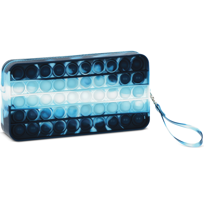 Iscrem Blue Tie Dye Popper Pencil Case