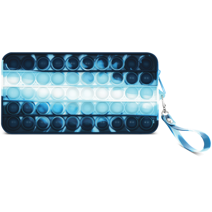 Iscrem Blue Tie Dye Popper Pencil Case