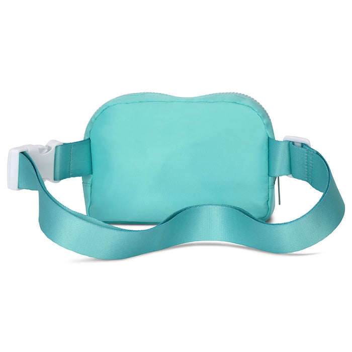 Iscrem Turquoise Nylon Belt Bag