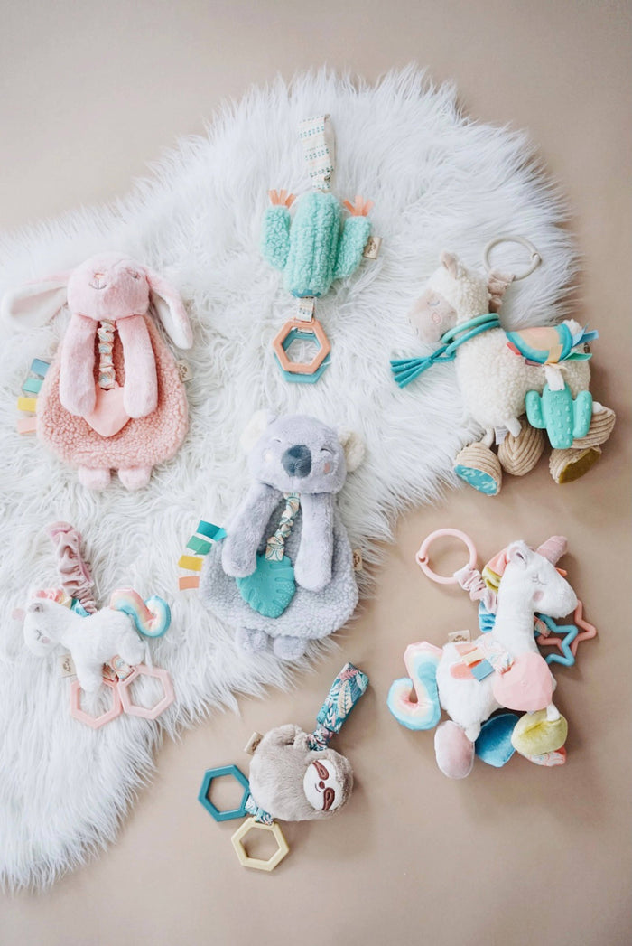 Itzy Friends Link & Love™ Activity Plush with Teether Toy