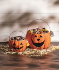 Jack-O-Lantern Paper Mache Treat Buckets