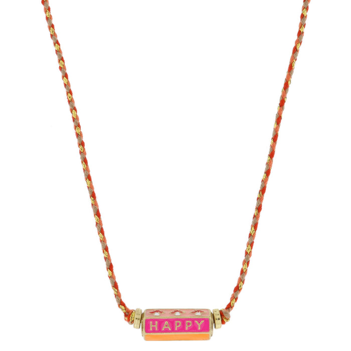 Jane Marie Happy, Mushrooms  Cylinder Necklace