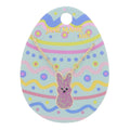 Jane Marie Kids 14" Purple Glitter Enamel Bunny Necklace, 3" Ext.