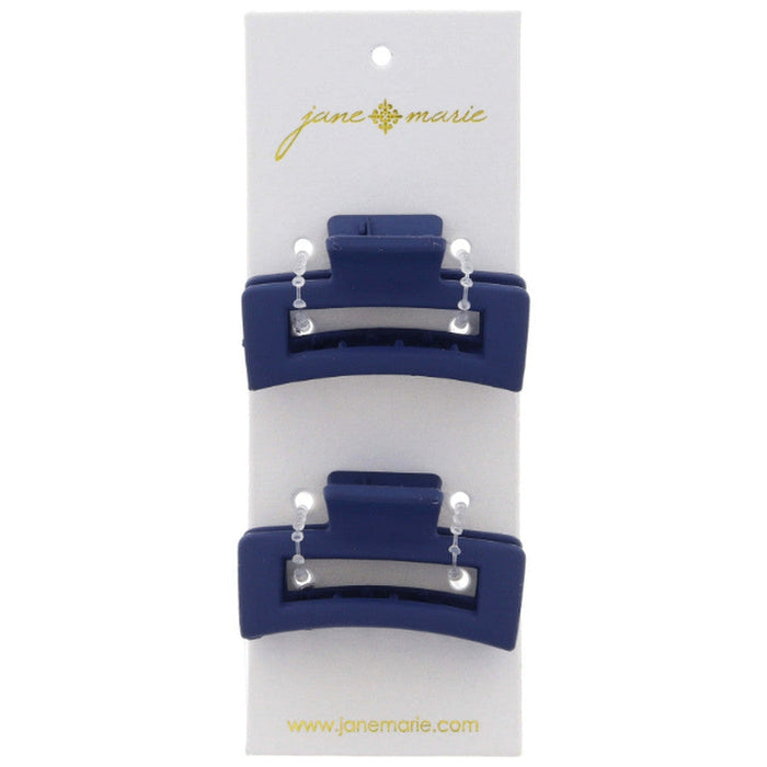 Jane Marie Open Rectangle Mini Hair Clips, Set of 2