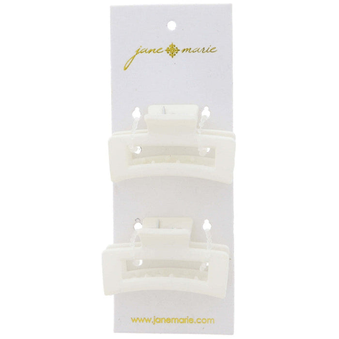 Jane Marie Open Rectangle Mini Hair Clips, Set of 2