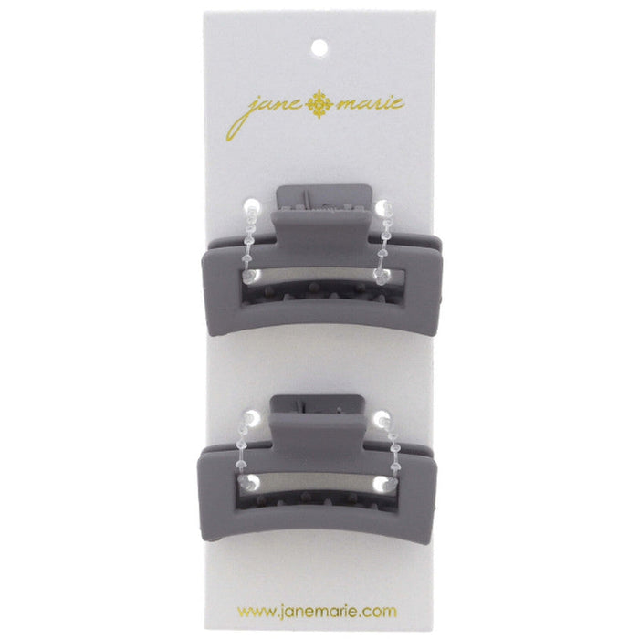 Jane Marie Open Rectangle Mini Hair Clips, Set of 2
