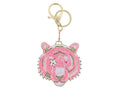 Jane Marie Pink White and Gold Beaded Post with Star Eyes Tiger