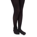 Jefferies Socks Smooth Toe Organic Cotton Tights | Black