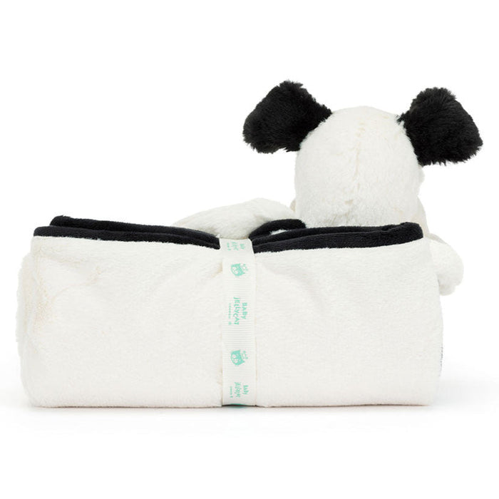Jellycat Bashful Black & Cream Blankie