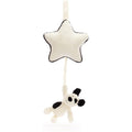Jellycat Bashful Black & Cream Puppy Musical Pull