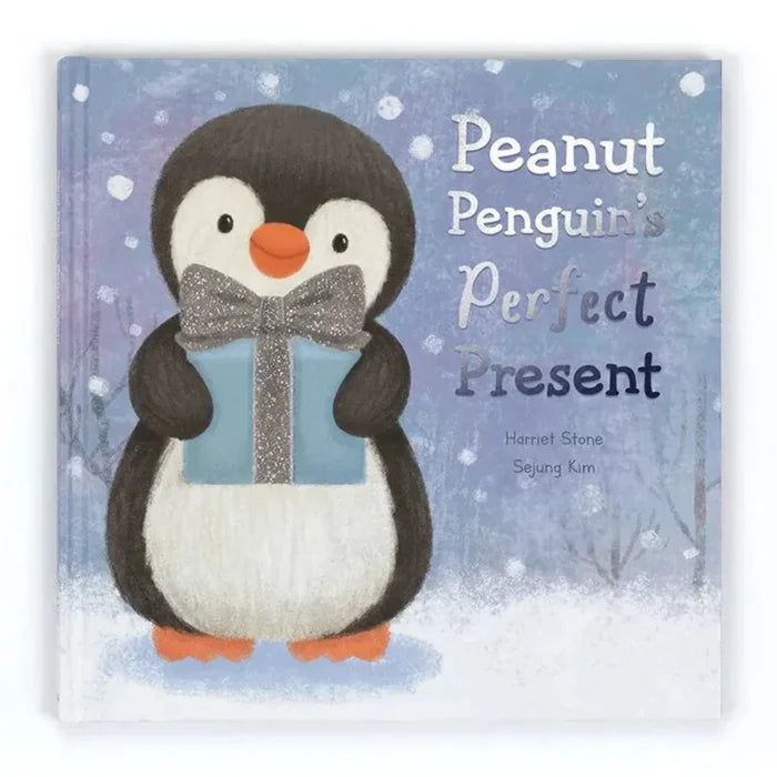 Jellycat Peanut Penguin’s Perfect Present Book