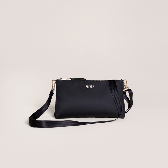 Jujube 3-Piece Pouch Clutch Purse Set | Black