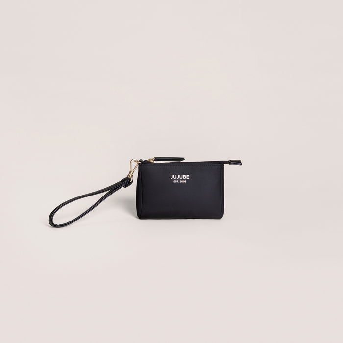Jujube 3-Piece Pouch Clutch Purse Set | Black