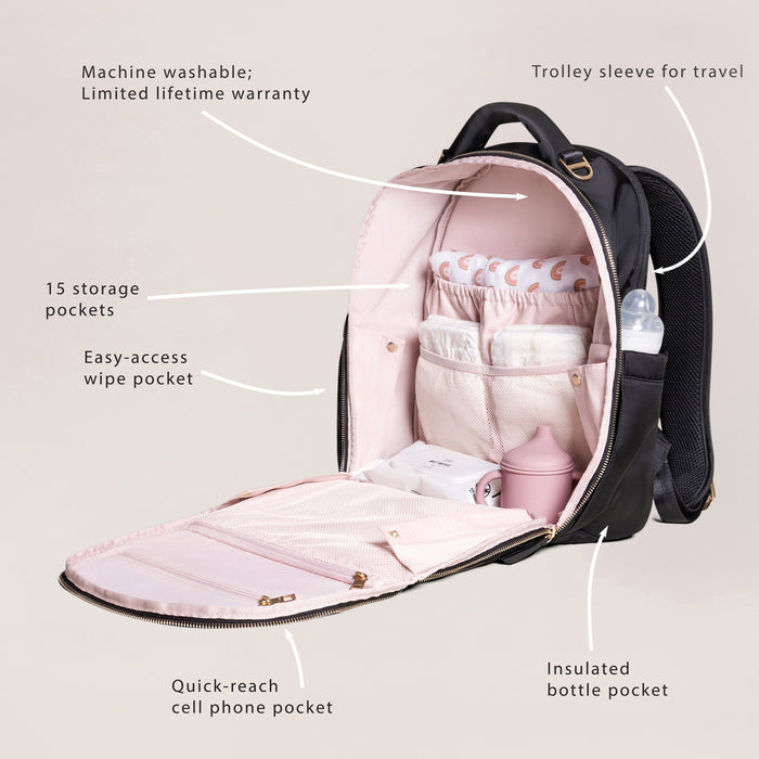 Jujube Classic Diaper Backpack | Black