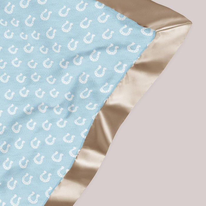 Jujube Ultra-Soft Thick Reversible Baby Blanket | Howdy Partner Blue